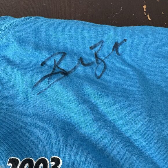 Vntg NHRA Brandon Bernstein & Doug Kalitta Signed T Shirt XL 2003 Gatornationals - Picture 4 of 12